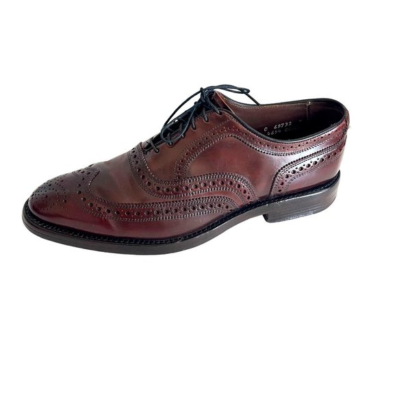 Allen Edmonds Cambridge Shell Cordovan Wingtip Dress Shoes Brown, 8685, Size 9 C main image 6